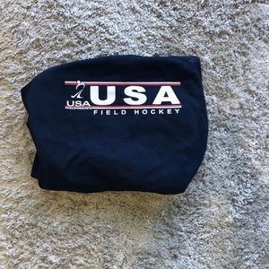 navy blue usa hoodie
